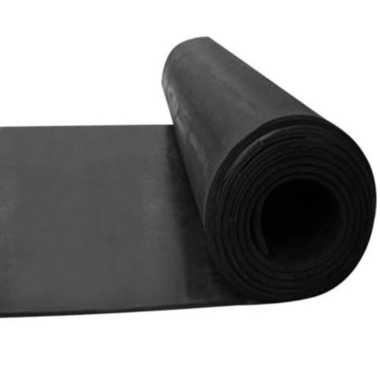Smooth Rubber Roll Flooring Matting - 5mm Thick - 1.5m Wide - Up To 15M Length