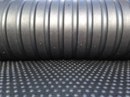3 Pack Bubble Top Rubber Stable Matting 6ft x 4ft 18 mm Horse Mats