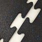 Rubber Gym Floor Interlocking Mats 1M x 1M 10mm / 15mm / 20mm Thick Blue Fleck