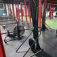 2 x Pro Heavy Duty Large Rubber Gym Black Grooved Mat Commercial Flooring 12mm