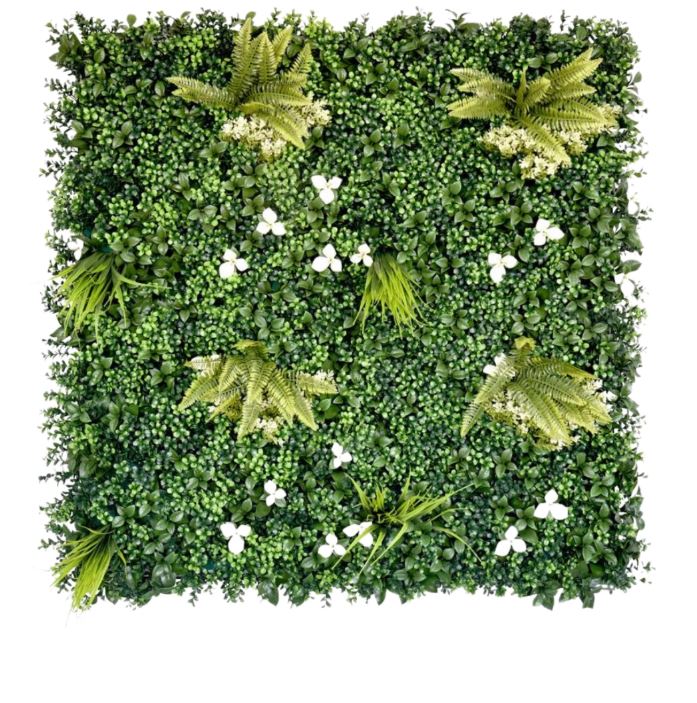 Artificial Plant Wall Panels Realistic Indoor / Outdoor Large 1m x 1m Cliff Side