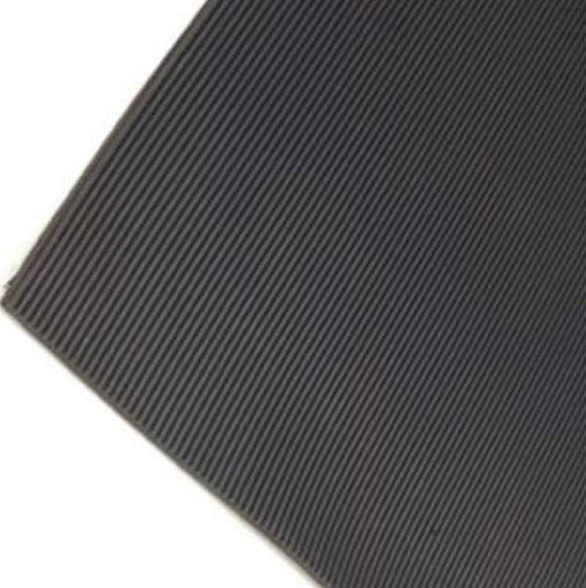 Fine Ribbed Rubber Roll Flooring Matting - 3mm Thick - 1m Wide -Up to 15m Length