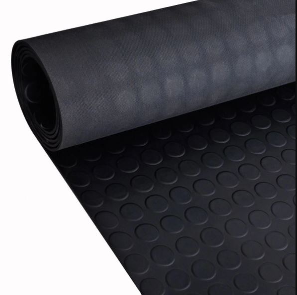 Coin Penny Rubber Flooring Matting Roll Heavy-Duty Garage Van Shed Car