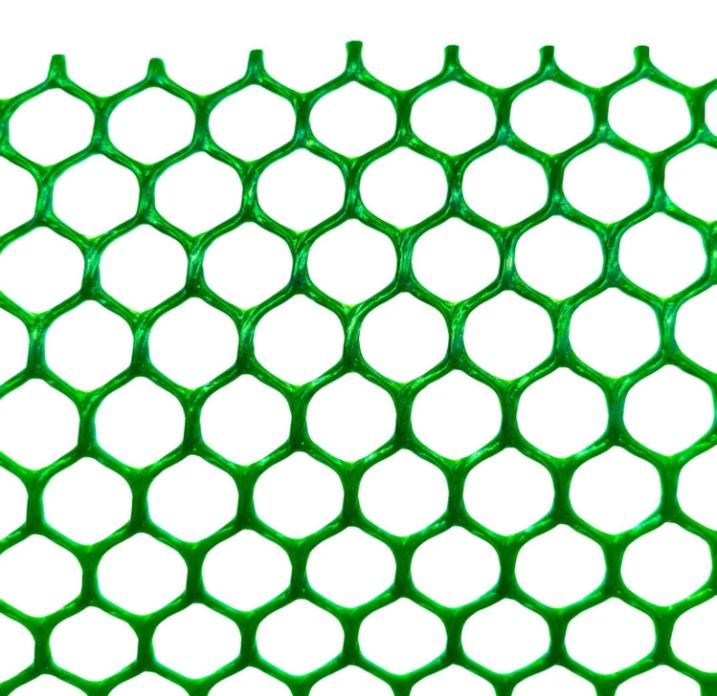 Green Plastic Mesh Net Roll - Heavy Duty 460gsm Netting for Grass Protection
