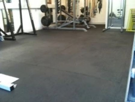Heavy Duty Large Black Rubber Gym Mat Comercial Flooring 12mm Garage Flooring