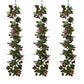 Artificial Hanging Plants Vines Leaves-Pack of 3 -60cm Long- Rose