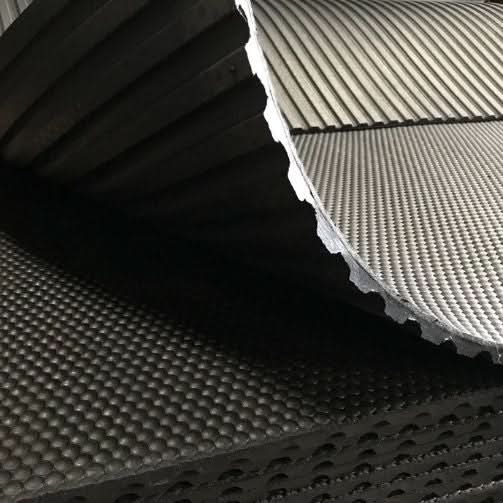 Rubber Gym mat, Commercial Flooring 12 mm (6 x 4) Foot/ Hammer Top Hard rubber