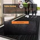 Non Slip Rubber Door Mat Heavy Duty Washable Rug Indoor Outdoor Welcome Door Mat