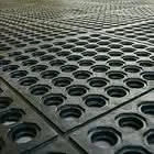 Interlocking Rubber Safety Mat For Restaurant Bar Tack Room Garage 90 x 90Cm