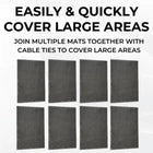Heavy Duty Rubber Scraper Door Mat 140x85cm Non Slip Indoor Outdoor