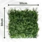 Artificial Plant Wall Panels Realistic Indoor / Outdoor 50cm x 50cm