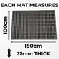 Grass Protection Mat | 22mm Thick Ground Reinforcement Grid Mesh | 1.5M x 1M