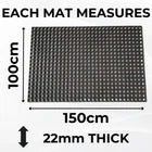 Grass Protection Mat | 22mm Thick Ground Reinforcement Grid Mesh | 1.5M x 1M