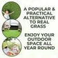 Artificial Grass Aspen 40mm 7 Widths Top Quality Realistic Fake Lawn Astro Turf
