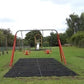 6 x Rubber Playground Swings Safety Mats | 22mm Grass Matting