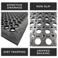 Rubber Door Entrance Mat Safety Non-Slip Anti-Fatigue Heavy Duty - 150cm x 90cm
