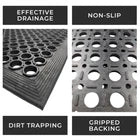 Rubber Door Entrance Mat Safety Non-Slip Anti-Fatigue Heavy Duty - 150cm x 90cm