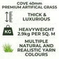 Luxury Artificial Grass Cove 40mm - 2.9KG sq. m Realistic Fake Lawn Astro Turf