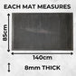 Heavy Duty Rubber Scraper Door Mat 140x85cm Non Slip Indoor Outdoor