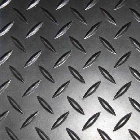 3.5MM Checker Heavy Duty Rubber Flooring Matting Garage Large Diamond 1.8 Wide