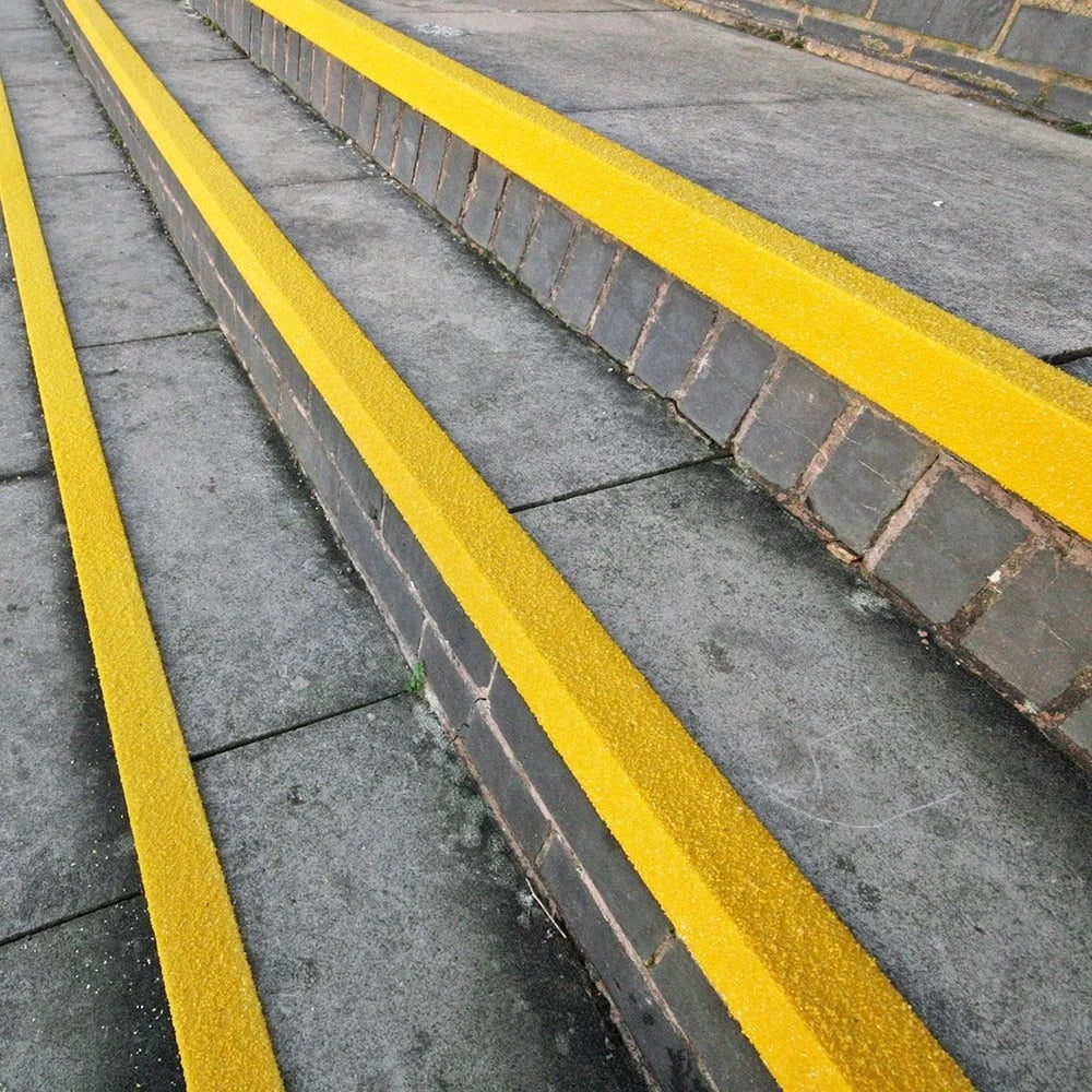 COBAGRiP GRP Stair Nosing 1m Yellow Anti-Slip 55x55mm for Steps & Safety