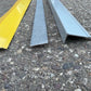 Painted aluminium anti-slip stair nosing / step edge - 9 grey & 1 yellow
