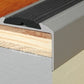 Aluminium Stair Nosing Anti Non Slip Edge Trim Step Nose Edging Profile 1.2m A38