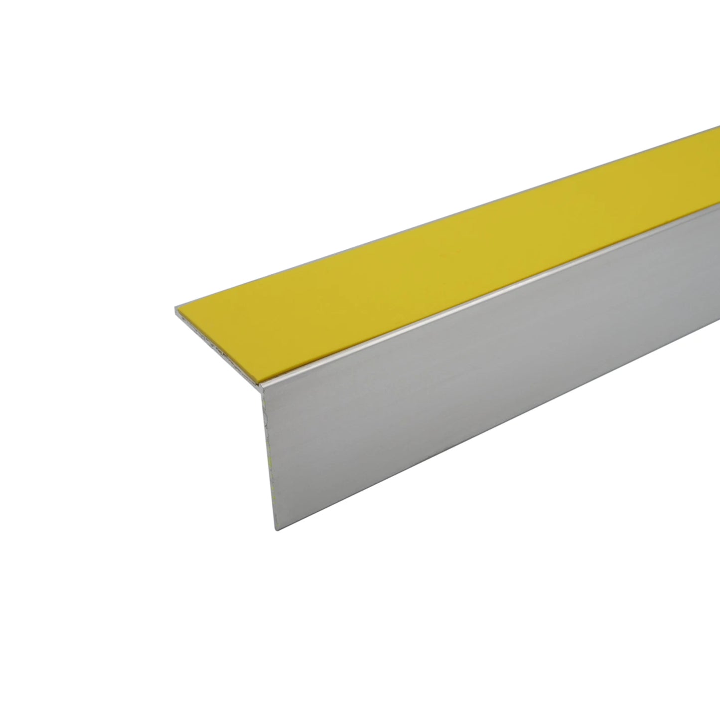 Aluminium Stair Nosing Edge Trim Step Nose Edging Trim 56x55mm 3.22m Yellow