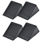 4Pcs/Set Heavy Duty Rubber Wheel Chocks Tire Stoppers For Truck RV Trailer Car