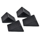 4PCS Heavy Duty Rubber Wheel Chocks Blocks Tire Stopper Fit Truck RV Trailer Car