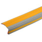 5Ft Stair Nosing, 2.5cm PVC L Shape Step Edges Protector, Dark Yellow/Grey