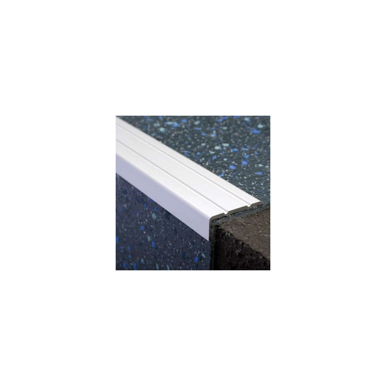 Stair Nosing Aluminium Oak 30x20mm Retro-Fit Self-Adhesive Grooved Durable 0.9m