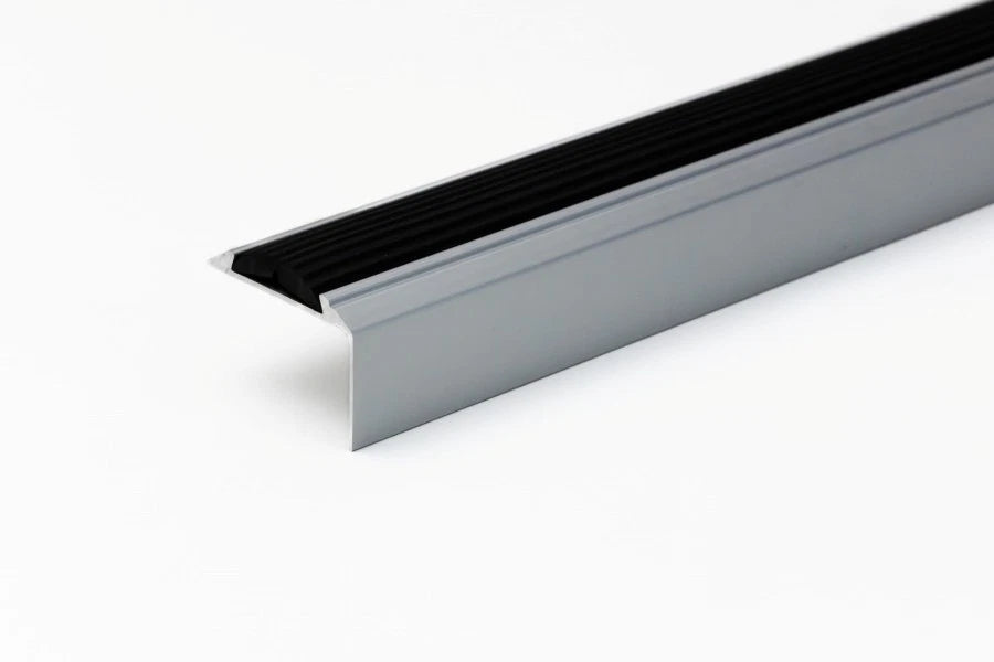 Aluminium Stair Nosing Anodised Edge Trim Step Nose Edging 2.40 m / 94.48in long