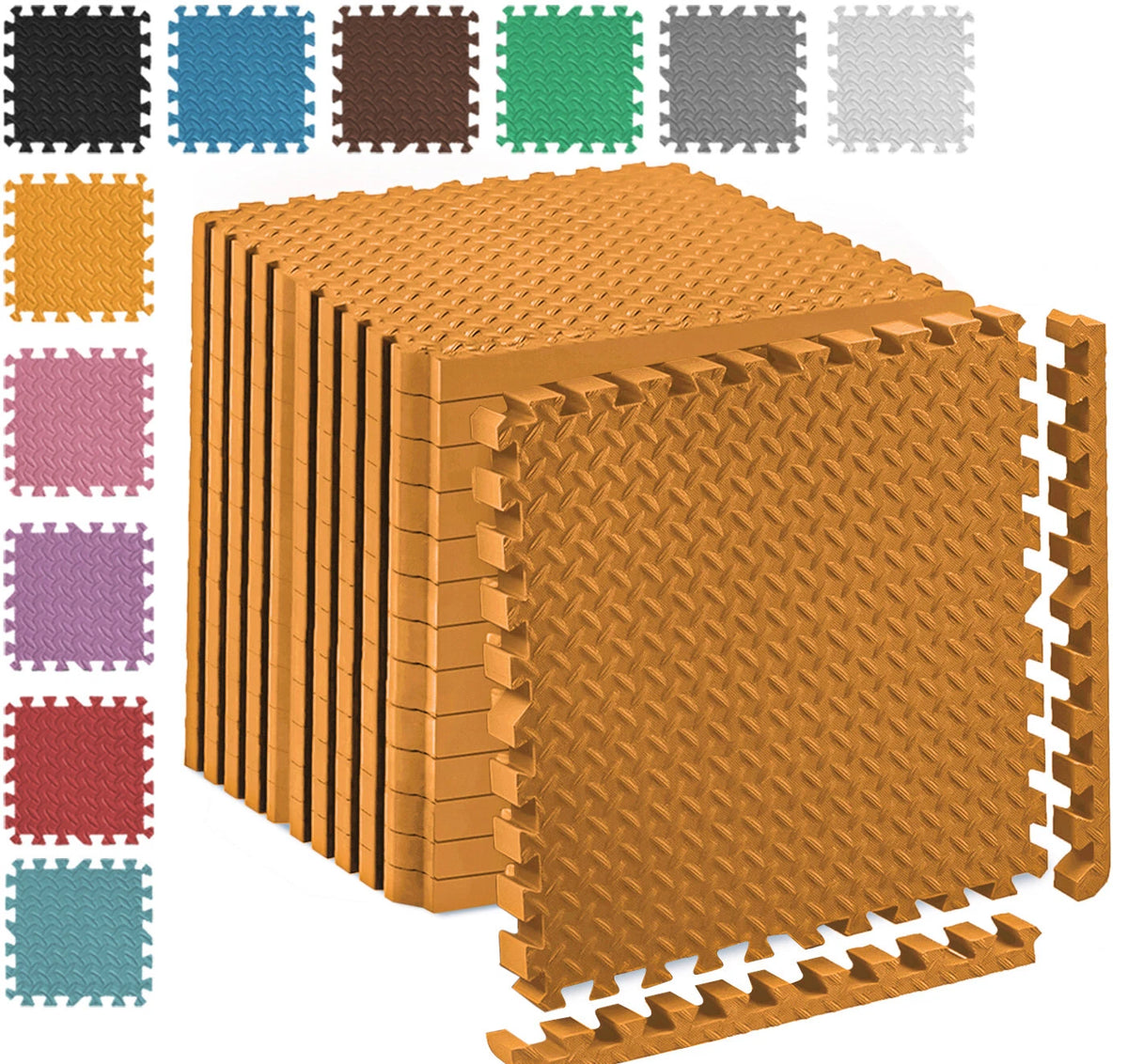 EVA INTERLOCKING FLOOR MATS SOFT FOAM GYM FLOORING MAT YOGA TILES 25 MM 60x60CM