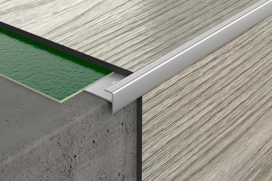 LVT 5mm STAIR NOSING 90 cm 35.49'' VINYL FLOORING STAIR EDGE PROFILE TRIM - F5