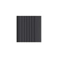 Stair Nosing PVC Anti-Slip 70x40mm 1.2m Black Flexible Wavy Safety Edge Grooved