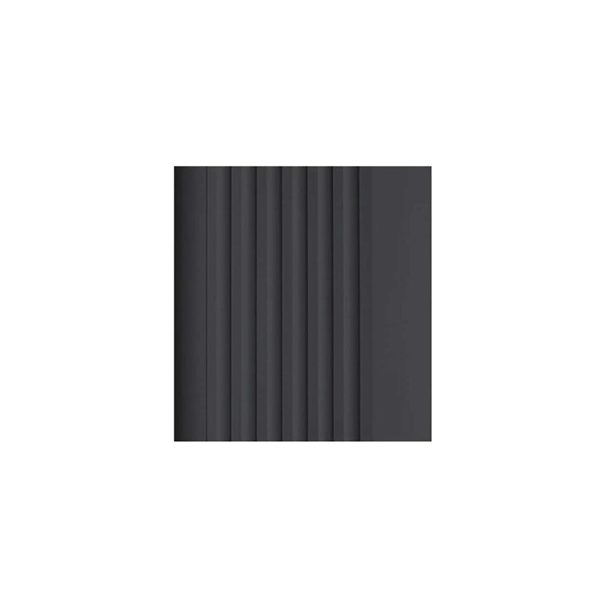 Stair Nosing PVC Anti-Slip 70x40mm 1.2m Black Flexible Wavy Safety Edge Grooved