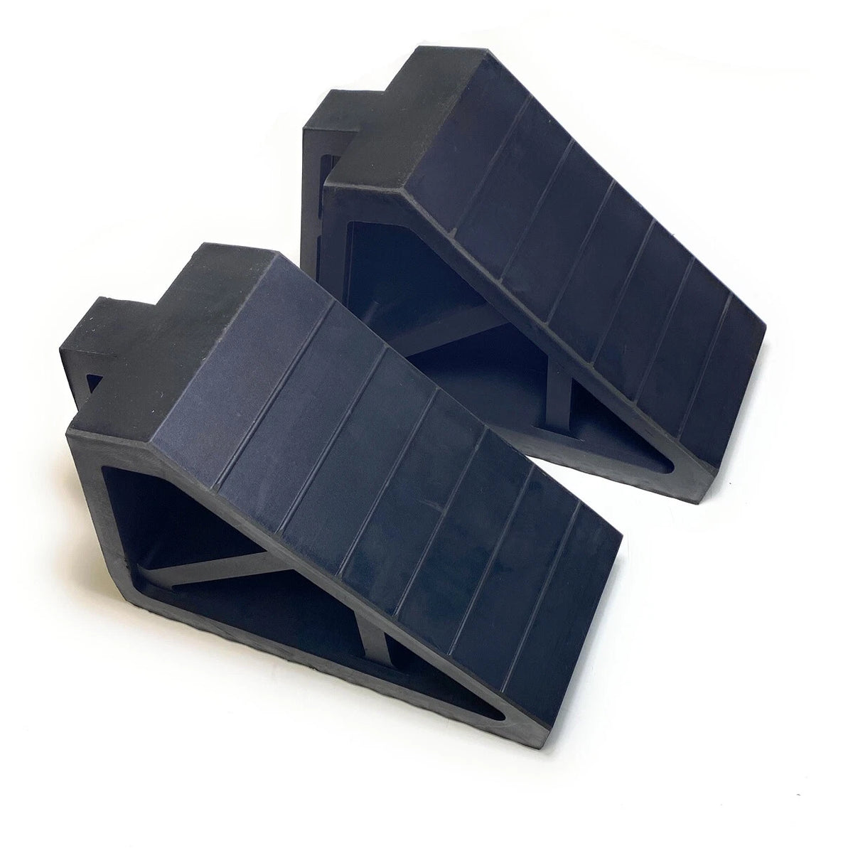 Rubber Wheel Chock Heavy Duty Blocks for Vehicles, Cars, Caravan, Trailer 3kg x2