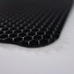 Smooth Honeycomb Matt Black Rubber Flooring Matting for Garage, Van or Car Roll