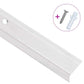 Stair Nosing L-Shape Silver Aluminium 90cm x3.5cm Anti-Slip Insert 5pc for Steps