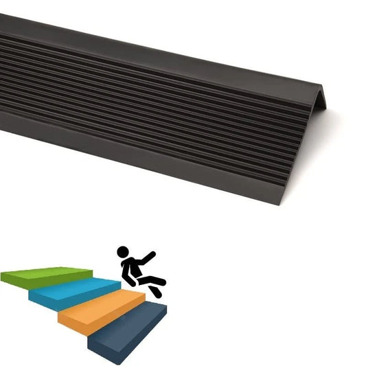L-Shaped Stair Nosing Self Adhesive Rubber Stair Edge Protector Step Edge Trim