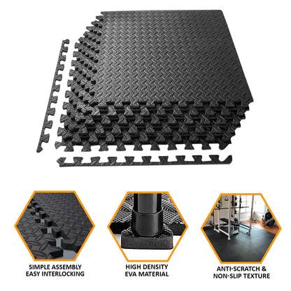 EXTRA THICK GYM FLOORING INTERLOCKING FLOOR MATS EVA SOFT FOAM MAT YOGA TILES UK