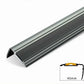Adhesive Aluminum Rubber Anti Slip Stair Nosing For Stair iron grey