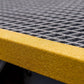 Yellow GRP Stair Nosings Heavy-Duty Anti-Slip Safety Tread Step Edge Protection