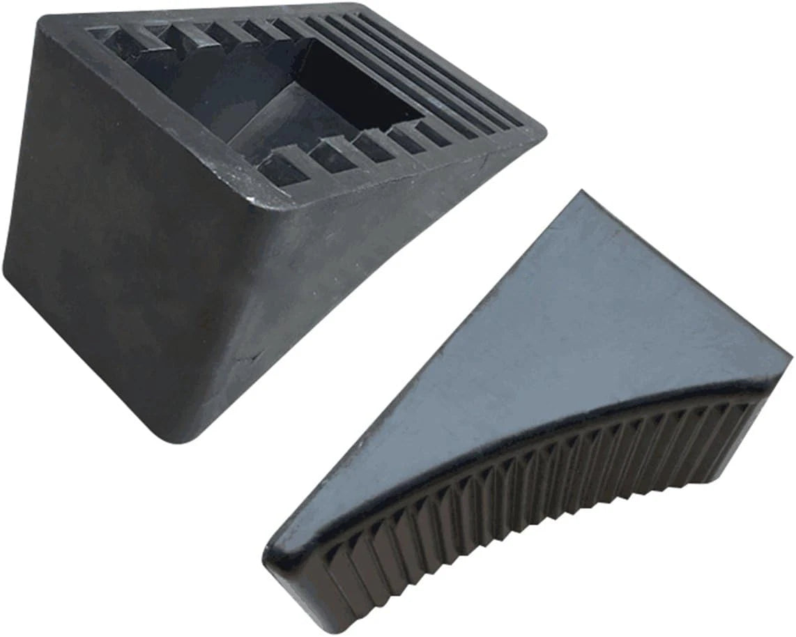 Tebery Heavy Duty Solid Rubber Wheel Chock - Durable and Reliable Support