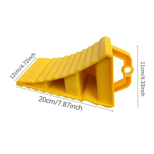 2 Pack Heavy Duty Wheel Chocks Tire Stopper Blocks For Car RV Truck And Trailer