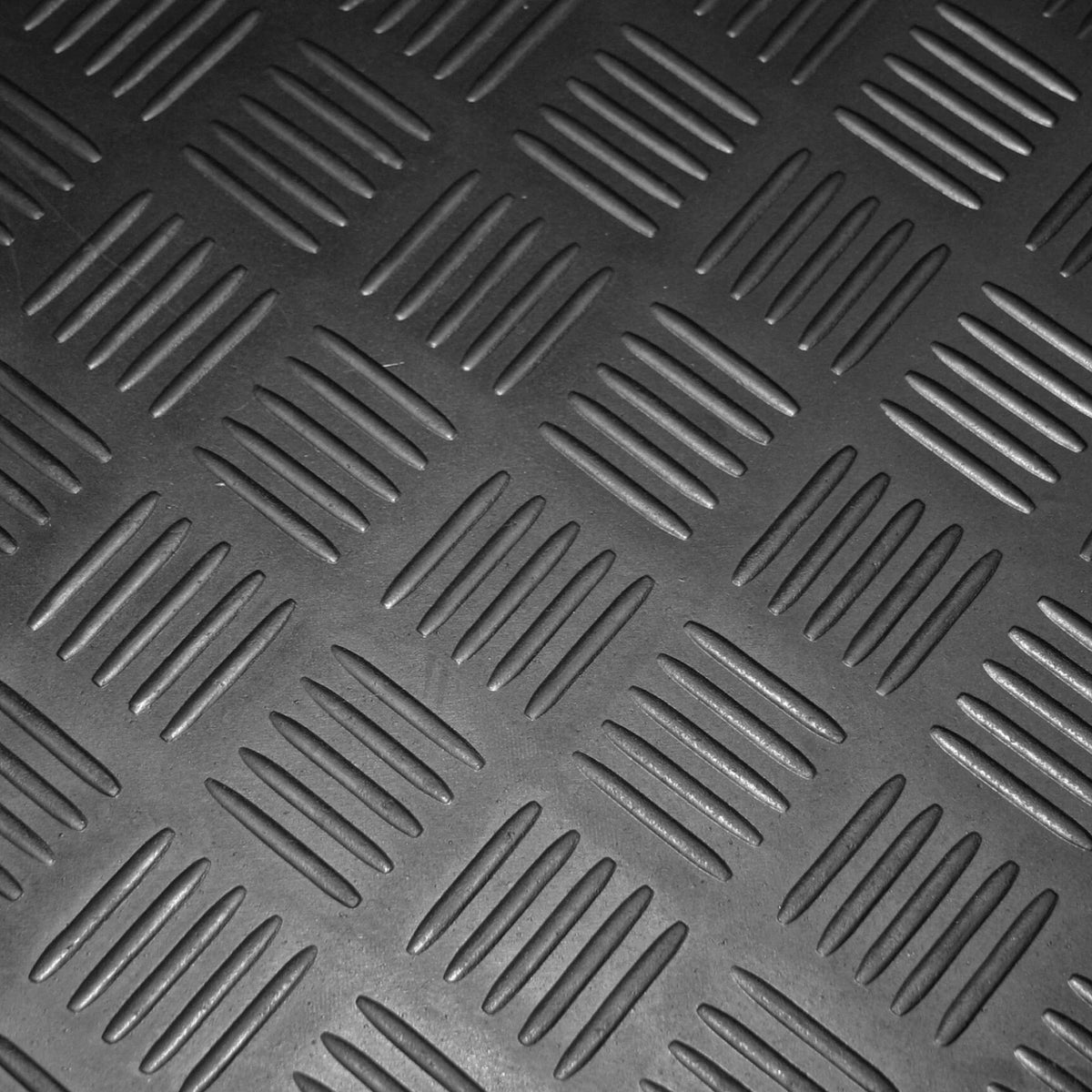 3mm Heavy Duty Rubber Flooring Matting 1.5m Wide Chequer Coin 5 Bar Fine Ribbed