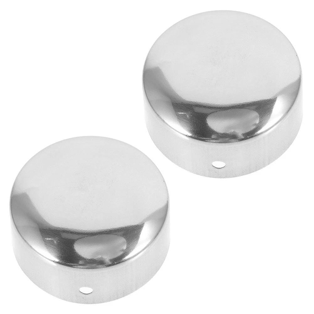 Set of 2 End Caps for Stair Rails Staircase Handrail Round Fitting