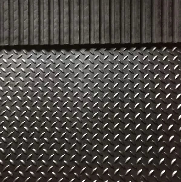 Rubber Stable Mats, Checker Design