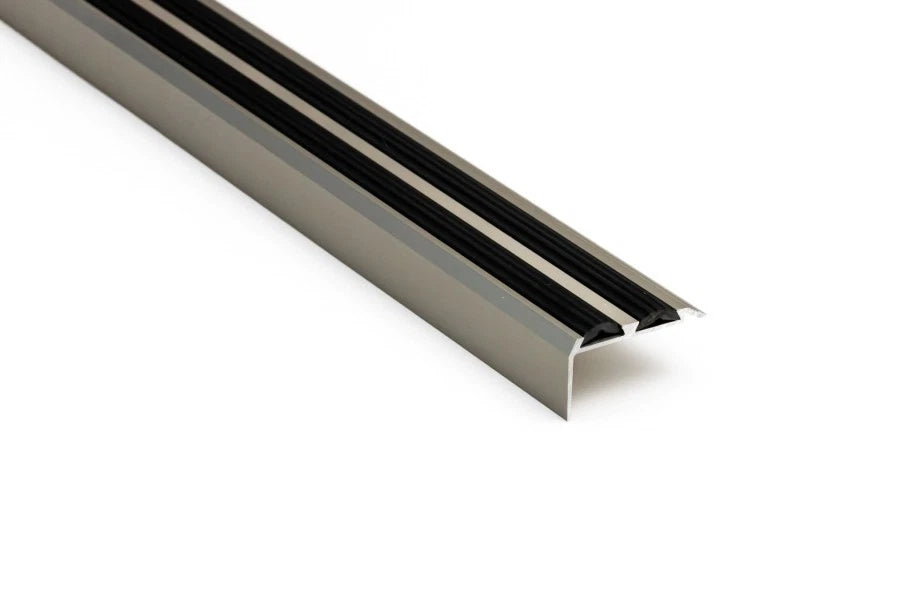 Aluminium Anti-Slip Stair Nosing Edge Trim 200 cm Step Protector Cover Strip